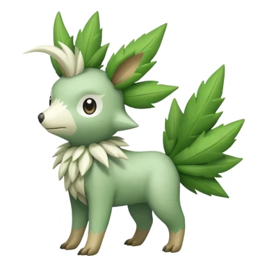 Virizion-Trico-Amaura-Shaymin-hybrid-creature (full body) sticker