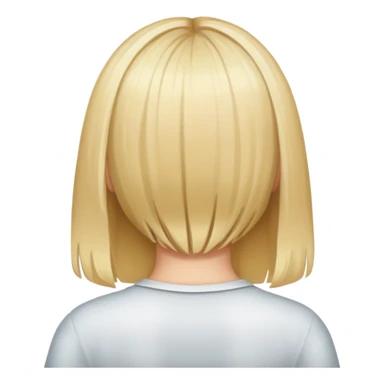 Blond girl back of head  sticker