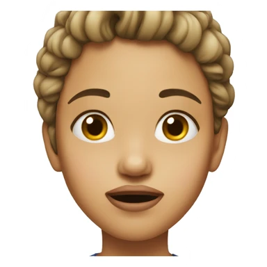 Girl with mouth dropped sticker