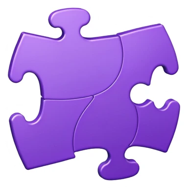 purple puzzel piece sticker