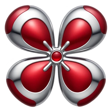 Chrome hearts dark red sticker