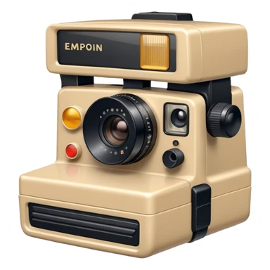 Instant film camera sticker