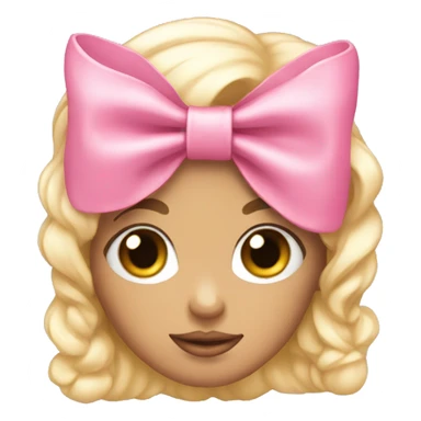 cute coquette pink bow sticker