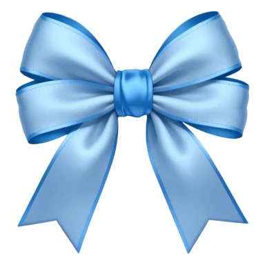 white sakura with a blue bow sticker