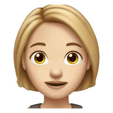 Pretty light brown hair and pale woman sticker