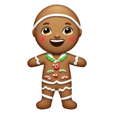 gingerbread cookies baby boy sticker