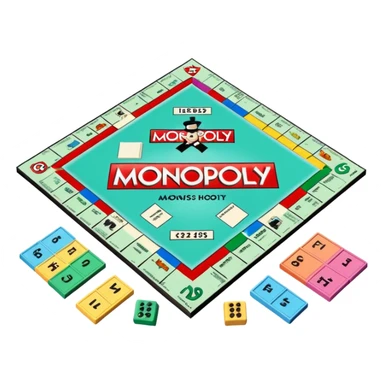 monopoly board sticker