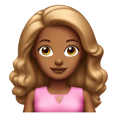Brown-skinned barbie  sticker