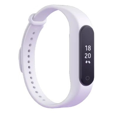 minimalist white fitness tracker bracelet sticker