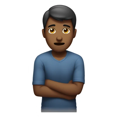 guy having stomach ache sticker