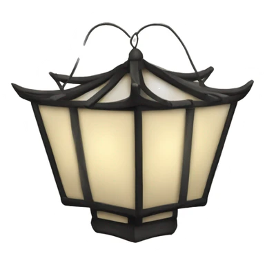 Oriental paper Latern sticker
