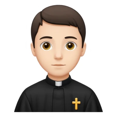 Young priest  sticker