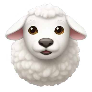 oveja blanca gorda positiva sticker