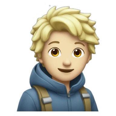 snow pond white water sticker