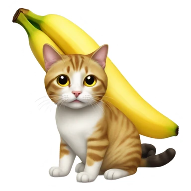 Cat dressed as a banana sticker