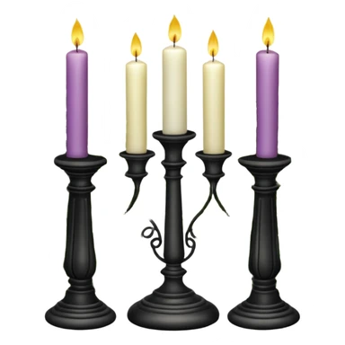 Aesthetic scenic beautiful gorgeous holy divine spiritual pretty elegant sparkly shiny scene of Candles, flowers, marble pedestals, lush vines, ferns, scenic aesthetic scenery sticker