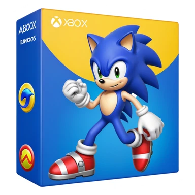 A copy of Sonic heros for the original Xbox sticker