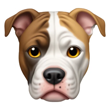 Pitbull and Continental Bulldog mix  sticker