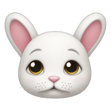 sad bunny sticker