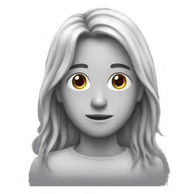 Long hair teenager boy sticker