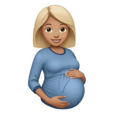 A pregnant black teen  sticker