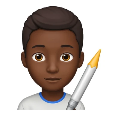 Un garçon noir avec un taper  sticker