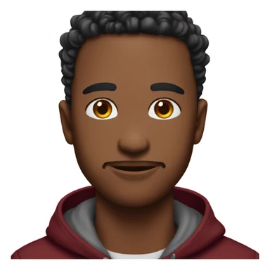 This emoji 😩 but looking like this one 🥵 and with burgundy hearts around his head sticker