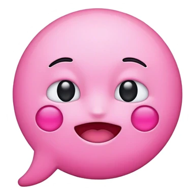 Emoji pink sticker