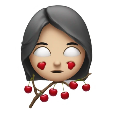 sorrow cherry sticker