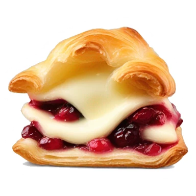 Delicious Cranberry brie puff pastry bite sticker