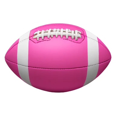 Realistic pink football sticker