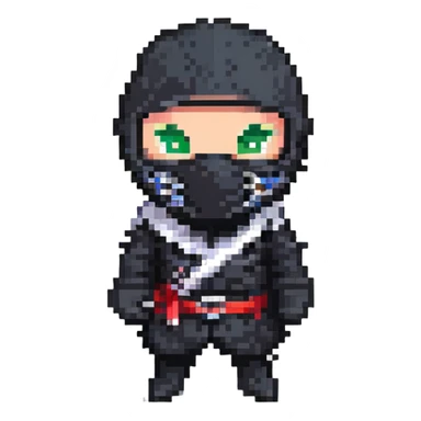 masked ninja sticker