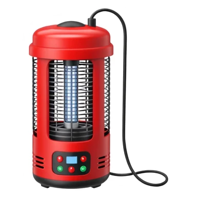red bug zapper machine sticker