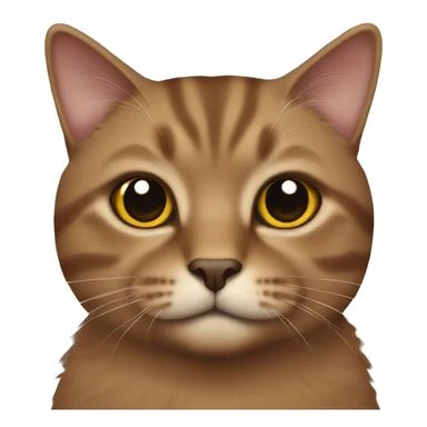 Brown Scottish cat sticker