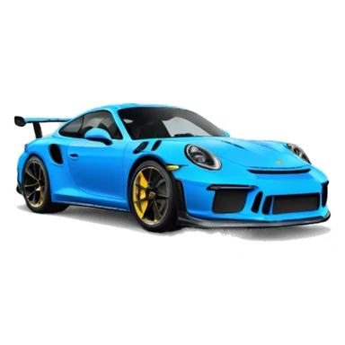 Porsche 911 gt3 rs blue sticker