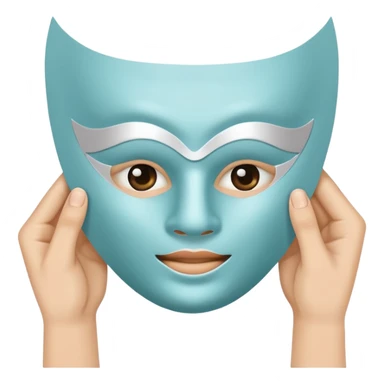 mask sheet with hand sticker