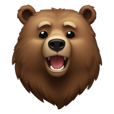 brown grizzly bear 747 sticker