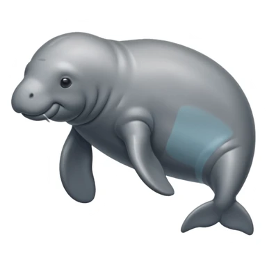 Manatee side view sticker