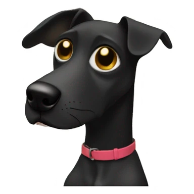 Blonde teenage girl with hazel eyes and her small black dog sticker