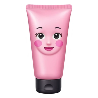 pink skincare tube sticker