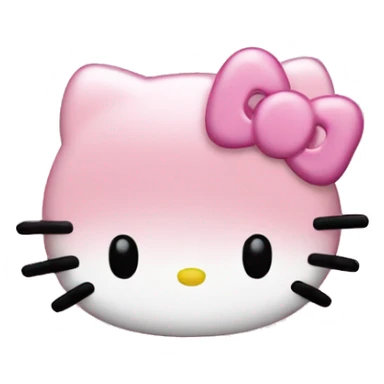 light pink hello kitty claw clip sticker