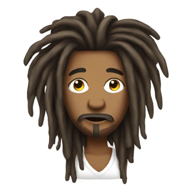nonchalant dreadhead sticker