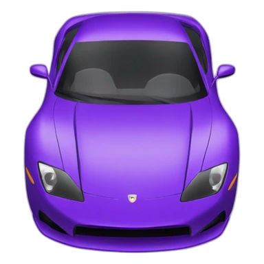 A purple sports car sticker
