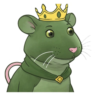 Rat princess sticker