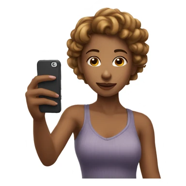 Girl taking selfie sticker