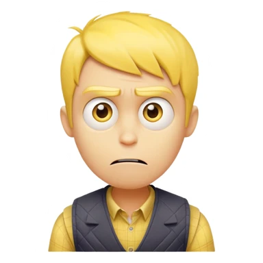 Fear character from inside out movie sticker