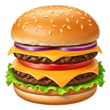 Hamburger sticker
