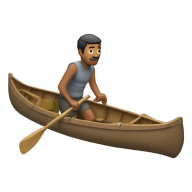 Portaging a canoe sticker