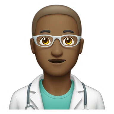 A patient with blindness sticker