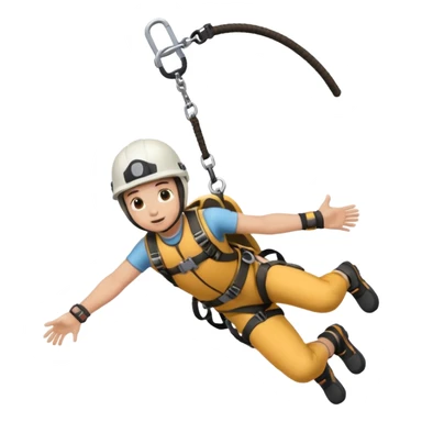 a model bunjee jumping sticker